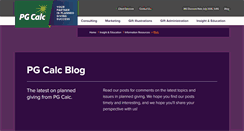 Desktop Screenshot of info.pgcalc.com