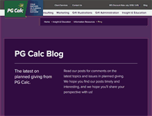 Tablet Screenshot of info.pgcalc.com