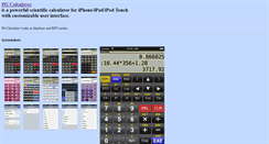Desktop Screenshot of iphone.pgcalc.net